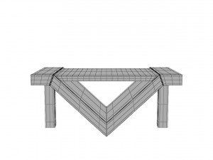 loft beton table 3D Модель