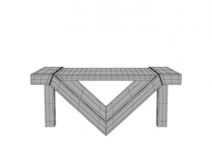 loft beton table 3D Model