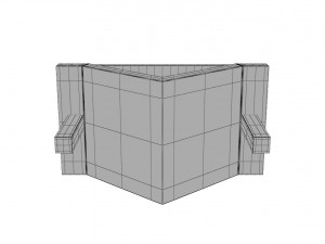 loft beton table 3D Модель