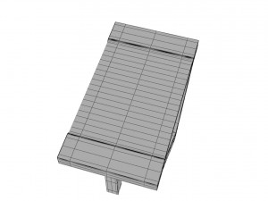 loft beton table 3D Модель