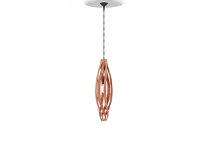 brilho com plafond de madeira Modelo 3D