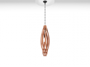 lustre with a wooden plafond Modello 3D