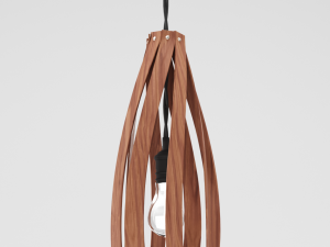 lustre with a wooden plafond Modello 3D