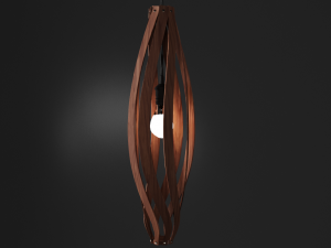 lustre with a wooden plafond Modello 3D