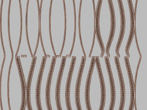 lustre with a wooden plafond Modello 3D