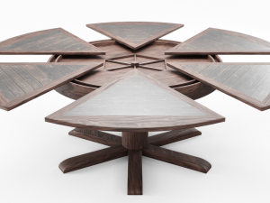 dining table with leaves 3D Model