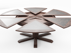 dining table with leaves 3D Model