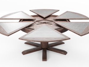 dining table with leaves 3D Model