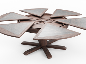 dining table with leaves 3D Model