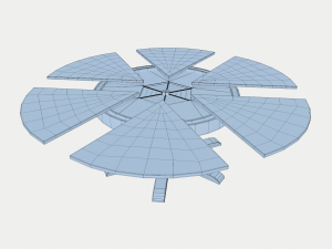 dining table with leaves 3D Model