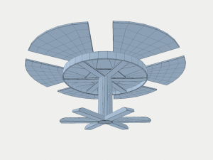 dining table with leaves 3D Model