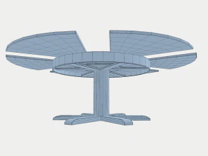 dining table with leaves 3D Model