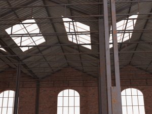 old brick warehouse interior 3D Model