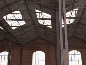 old brick warehouse interior 3D Model