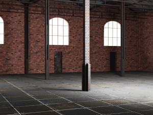 old brick warehouse interior 3D Model