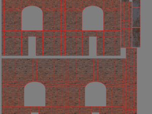 old brick warehouse interior 3D Model