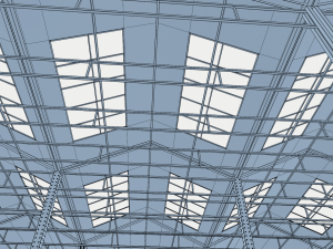 old brick warehouse interior 3D Model