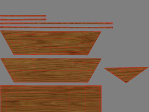 geometric shape wooden table 3D Model