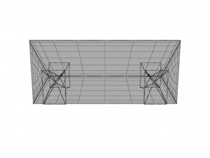 geometric shape wooden table 3D Model