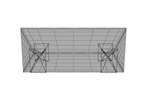 geometric shape wooden table 3D Model