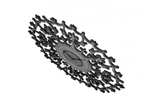 oude romantiek wandklok 3D Model