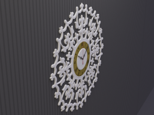 ancient romance wall clock Model 3D
