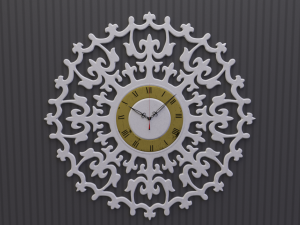 ancient romance wall clock Model 3D