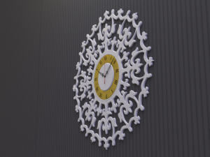 ancient romance wall clock Model 3D