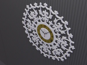 oude romantiek wandklok 3D Model