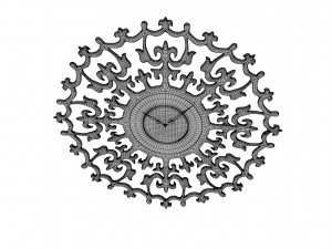 ancient romance wall clock Model 3D