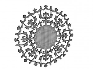 ancient romance wall clock Model 3D