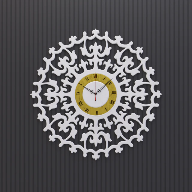 oude romantiek wandklok 3D Model .c4d .max .obj .3ds .fbx .stl .blend