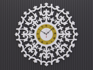 ancient romance wall clock 3D Model