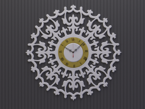 ancient romance wall clock Model 3D