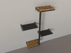 tiragraffi da parete Modello 3D