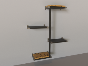 wall cat tree Modello 3D