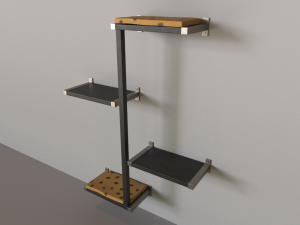 wall cat tree Modello 3D