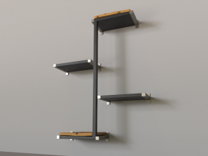 wall cat tree Modello 3D