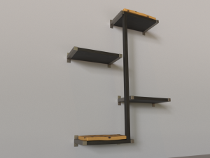 wall cat tree Modello 3D