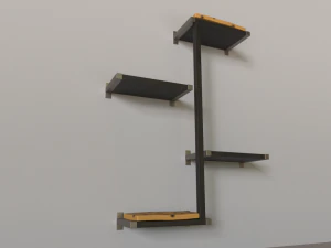 wall cat tree 3D Model