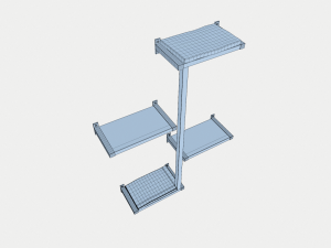 wall cat tree Modello 3D