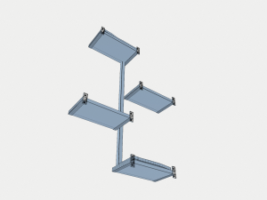 wall cat tree Modello 3D