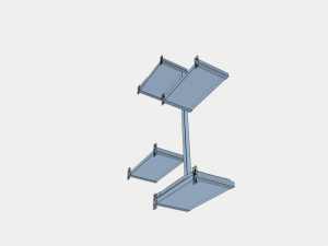 wall cat tree Modello 3D