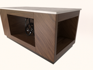 marble and wood coffee table 3D Модель