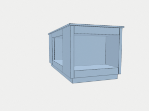 marble and wood coffee table 3D Модель
