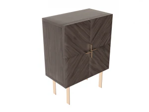 entryway cabinet with doors 3D Model