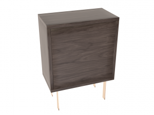 entryway cabinet with doors Modèle 3D
