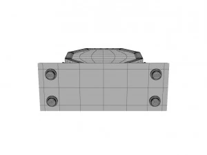 fireplace table clock 3D Model