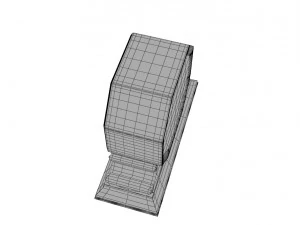 fireplace table clock 3D Model