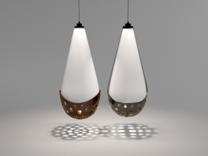 modern wall lamp set 3D Model